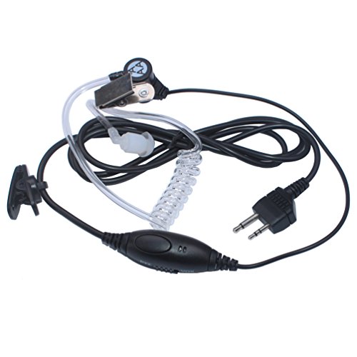 Arama air acoustic tube earpiece headset with vox push to talk an…