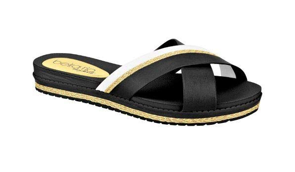 chinelo beira rio tira cruzada