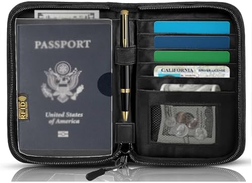 Amazon.com | Zero Grid RFID Family Passport Holder for up to 6