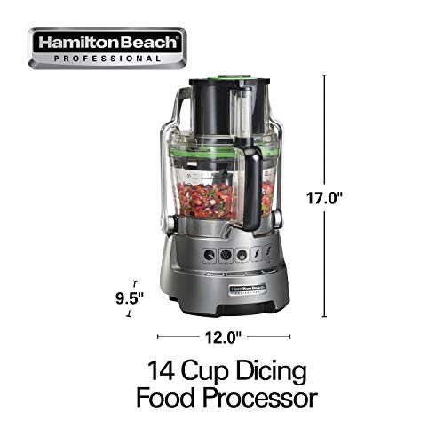 Hamilton Beach Professional Stack & Snap Food Processor for Slicing