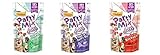 Friskies Party Mix Puffs Variety Pack - 3 Flavors (Island Delight, Rancher's Roundup & Turf n Surf's Up) - 2.1 Oz Each (3 Total Pouches)