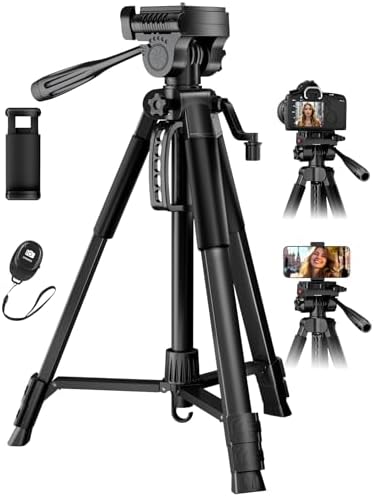 Eocean Camera Tripod Stand, 170cm 360° Panorama Shooting Phone