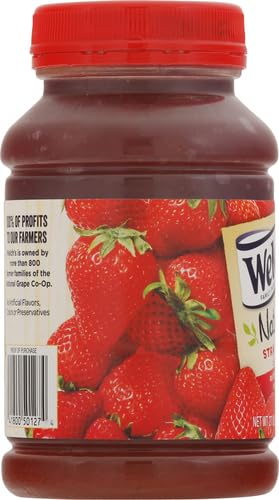WELCH’S NATURAL STRAWBERRY SPREAD, 27 OZ