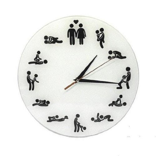 24hours Sex Position Wall Clock by Forti