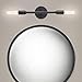 Phansthy 2 Light Vanity Light Matte Black Double Sconce Light for Hallway Kitchen Bathroom (Matte Black)