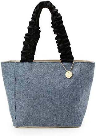 Amazon ピンクアドベ Pink Adobe 肩掛け可能 リネン風 フリル トートバッグ 00 ブルー 092 Pink Adobe ピンクアドベ トートバッグ