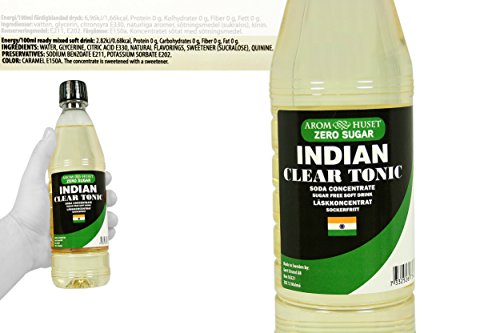 Zero Zuckerfrei Soda Indian Tonic Konzentrat | 500ml-Flasche ergibt 12,5 L Getränk | Aspartamfrei | Ohne Zucker | Kalorienarm | ohne Nachgeschmack | für alle Wassersprudler exklusiv nur bei Amazon – Bild 3