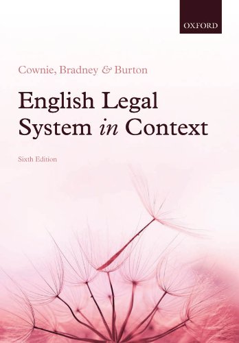 English Legal System in Context 6e English Legal System in Context 6e
