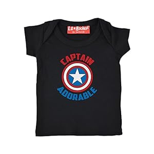 Nostalgische kleding Kapitein Schattig Grappig Comic Slogan Baby T Shirt cadeau