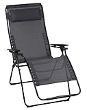 Lafuma Mobilier – Futura XL Zero Gravity Recliner – Black Steel Frame - Cedar Batyline Fabric Cedre