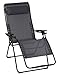 Lafuma Mobilier – Futura XL Zero Gravity Recliner – Black Steel Frame - Cedar Batyline Fabric Cedre