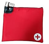 Medication Safety Bag Combination Keyed Lock (Red)