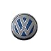 Bross BDP525 2 Pieces Car Key Logo Auto Emblems Dia:1.4cm Car Styling Sticker, Blue Color for VW Golf Rabbit Bora Polo Touran Tiguan Jetta Passat