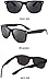 Sunglasses for Men Vintage Polarized Sun Glasses Fashion Shades WP1001 (Bright/Black)