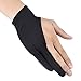 Mudder Tablet Glove Artist Anti-fouling Drawing Glove for Tablet, Pad and Art Creation, Black, 2 Pieces