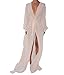 Women Chiffon Bikini Swimsuit Cover Up Cardigan Summer Beach Dress (M, White)