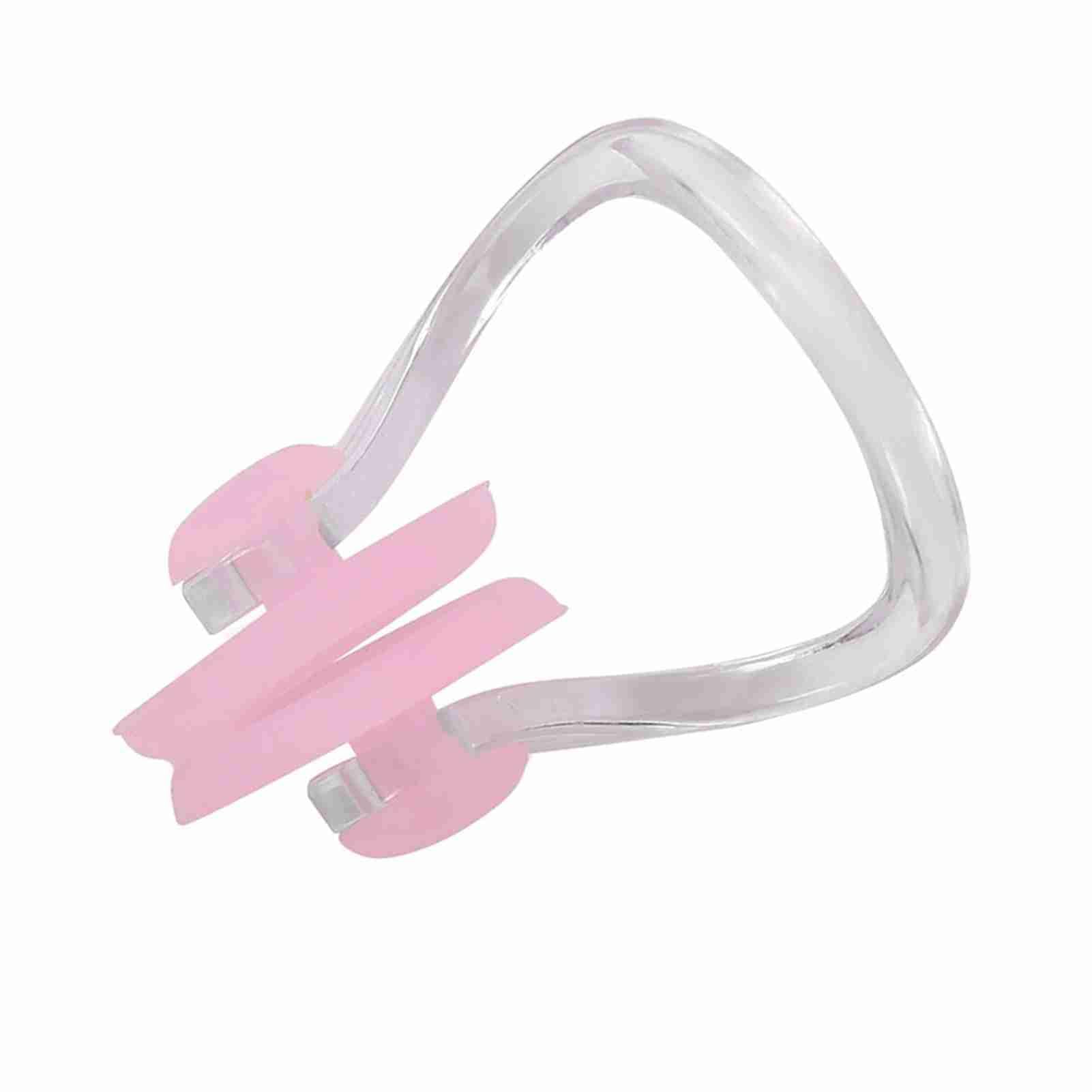 Demeras Swimming Nose Clip Set with Storage Box - 2pcs Soft Silicone Waterproof Nose Plug, Unisex Silica Gel Nose Protector for Swimming, Small Size, Pink Color, Ideal for Swimming Training