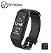 Fitness Tracker, 2018 Updated Waterproof Color Display Screen Heart Rate Monitor Watch, Sokos Bluetooth Smart Fitness Tracker Armband | Wristband | Bracelet and free iOS Android APP (Black) (Black)