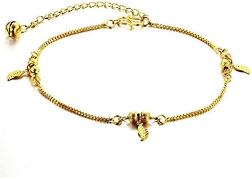 Heart Ankle Bracelet for Women Gold Adjustable Beach Chain Anklet Foot Jewelry