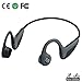 Bone Conduction Headphones Bluetooth 5.0 Open-Ear Wireless Sports Headsets w/Mic for Jogging Running Driving Cycling, Sweatproof and Lightweight-1.2 oz (Grey)