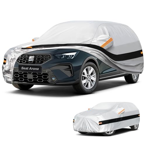 Holthly Outdoor SUV Car Cover for Seat Arona (2017-2026), Car Cover 10 Layers of Protection, 100% Waterproof, Anti-Dust, Windproof, Rain Waterproof, UV Protection.