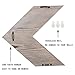 Seamersey Wall-Mounted Wood Rustic Chevron Arrow Sign Wall Decor - Decorative Farmhouse Home Wall Hanging Decor, Set of 3