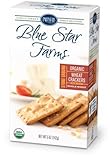 Blue Star Farms ORGANIC Stoned Ground Wheat Crackers Bite-Size Crackers, 5-Ounce Boxes (Pack of 6)