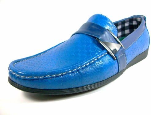 Rocus Mens Blue Casual Driving Moccasins Slip On Loafer Size 8.5
