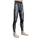 BeneU® Mens Camouflage Sports Running Basketball Compression Tight Leggings Pants(Style:Black Rock Size:L)