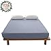 VM VOUGEMARKET 100% Cotton Blue Gray Fitted Sheet with 15