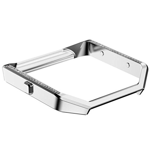 image for GBSELL New Luxury Inlaid Crystal Stainless Steel Metal Watch Frame Hol