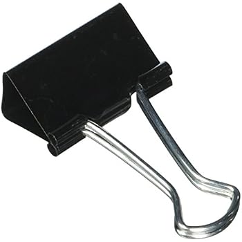 ACCO 72010 Binder Clips, Mini, 1/2-Inch W, 1/4-Inch Capacity, 12/DZ, BKSR Set Of 2
