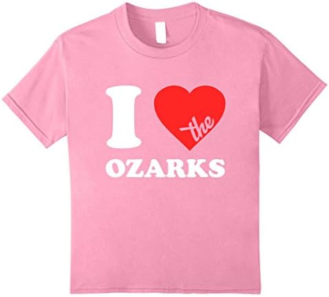 Kids I Love the Ozarks T-Shirt 10 Pink