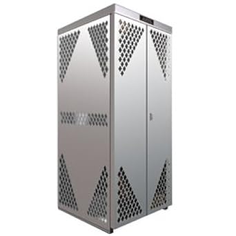 Securall Lp8s Vertical Aluminum Cabinet For Lp Oxygen Gas