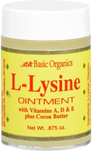 Basic Organics L-Lysine Ointment 0.87 oz (Pack of 9)