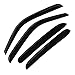 Mifeier 4pc Outside Mount Sun/Rain Guards Window Visor Compatible with 01-06 Chevy Silverado/GMC Yukon/Cadillac Crew Cab Wind Deflector 94355
