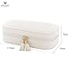 Qudasar PDTXCLS Aeiniweraabbcc XGATML a mcyiqihai JL LELADY JEWELRY Small Jewelry Box Travel Jewelry Boxes Case Portable PU Leather Jewelry Boxes with Mirror for Women Girls (White)