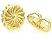 14k Yellow Gold Earring Back Replacement Secure Comfortable Ear Locking Tension Grip Tight Nut (Large)