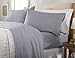 Flannel Sheet Set Queen Size - 100% Turkish Cotton, Double-Brushed, Winter Bed Sheets - Ultra-Soft, Cozy, 4-Piece Rustic Bedding Set (Frost Grey)