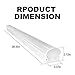 Bbounder 8FT LED Shop Light, 5000K Daylight, 8 Foot LED Linear Fixtures for Garage, Workshop, Warehouse, 0-10V Dimmable, ETL Certified, 2 Pack