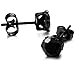 ORAZIO 8 Pairs Stainless Steel Mens Womens Stud Earrings Pierced Cubic Zirconia Earrings, 3mm-6mm