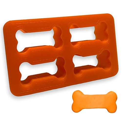 Mini Dog Bone Cookie Cutter, Orange Dogbone, Multi 4 Molds in 1, Dough