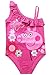 Toddle Peppa Pig-Baby Girls Flower Flounced One Piece Tankini Swimsuit Swimwear