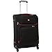 SwissGear Tannen Softside Expandable Luggage with Spinner Wheels, Black, Checked-Medium 24-Inch
