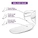 High Heel Cushion, Shoe Pads for Too Big Shoes, Anti-Slip Heel Grips Inserts Liners Foot Insoles for Women, Pack of 3