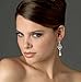 USABride Bridal Earrings, Silver plated Vintage Chandelier Earrings with Freshwater Pearl Drop 685