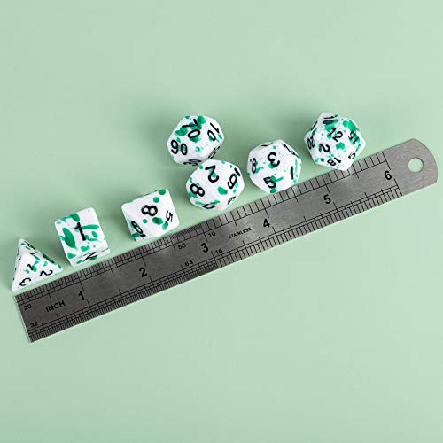 4 Sets Irregular Ink Splash Polyhedral DND Dice for RPG MTG Table Game Dice Dungeons & Dragons Role Playing Gaming Dice, with 4 Colors (28 Pieces) 4