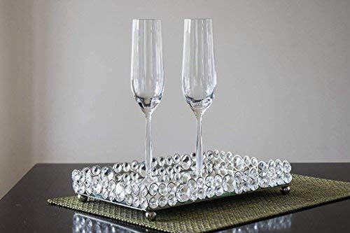 Crystal Champagne Flutes Set of 6, Glasses for Wedding and Toasting, 100% Lead-Free, 6.42 Ounces (190ml) - Thumbnail 3