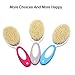 Baby Hair Brush and Comb Set for Newborns & Toddlers Eco-Friendly Safe and Soft Goat Bristle Brush, Perfect for New Baby Shower and Registry Gift (Pink)