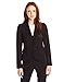 Calvin Klein Women's Petite Blazer, Black, 4 Petite